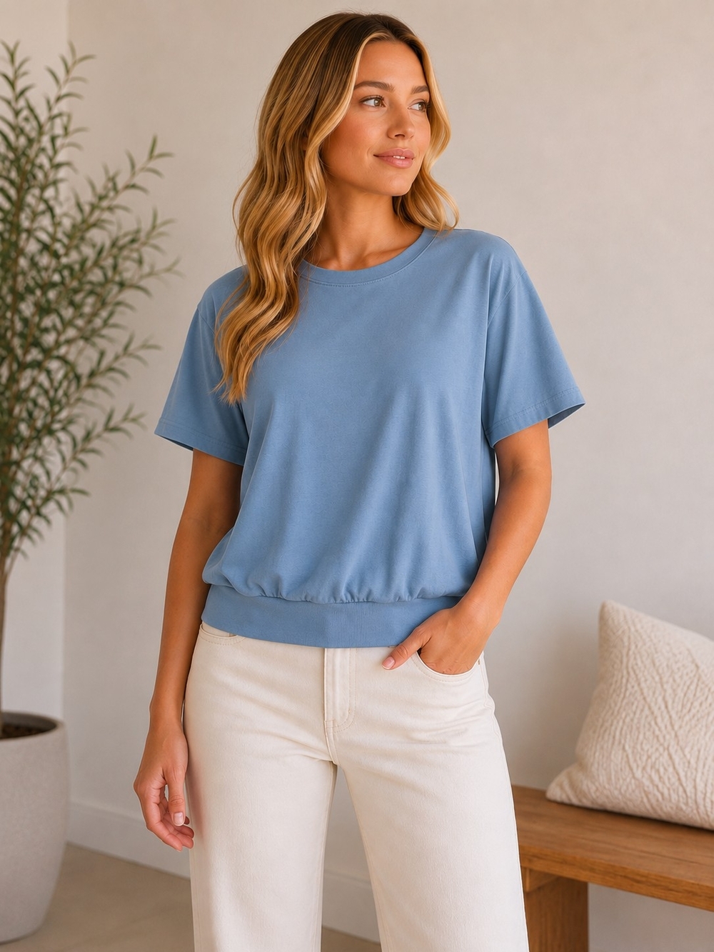OGL Dusty Blue Short Sleeve Tee